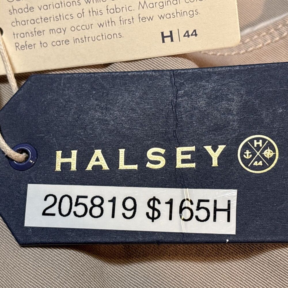 Halsey Riveted Jeans 42X34 Khaki 5 Pocket Pants Cotton Denim Stretch H44